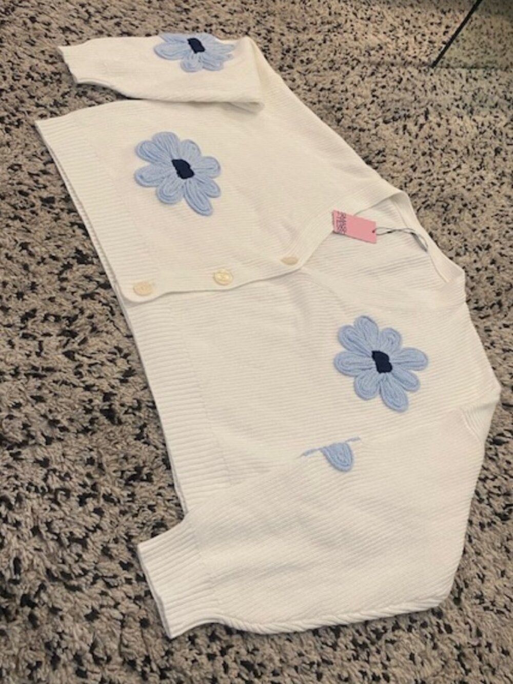 Smash + Tess Cardigan Daisy White & Blue Size 3XL - 4XL NWT! - Picture 6 of 16